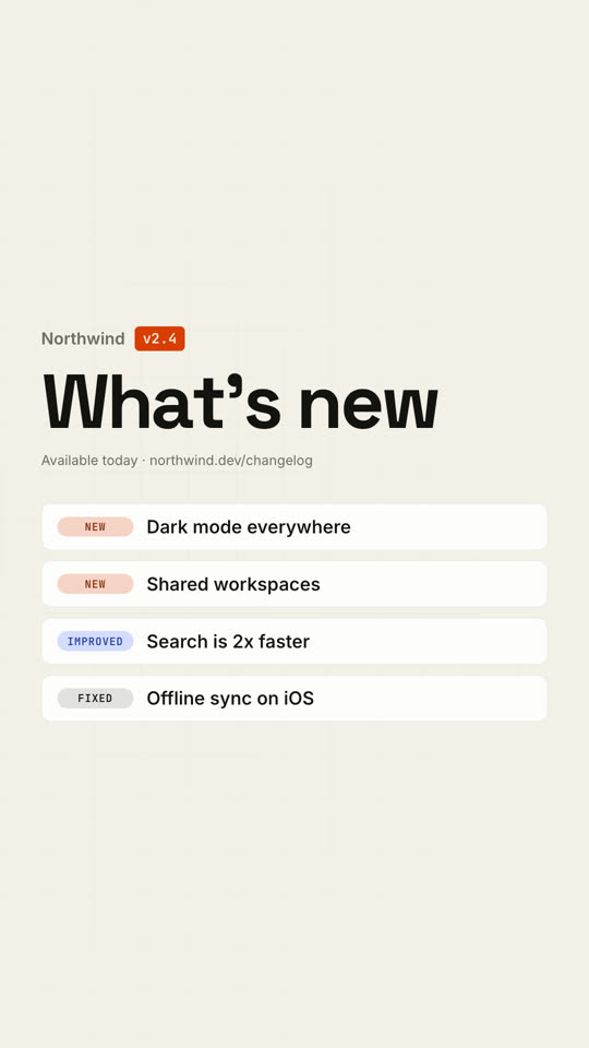 Changelog-Video · Papier · 9:16